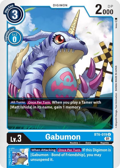 Gabumon, Double Diamond BT6-019 U