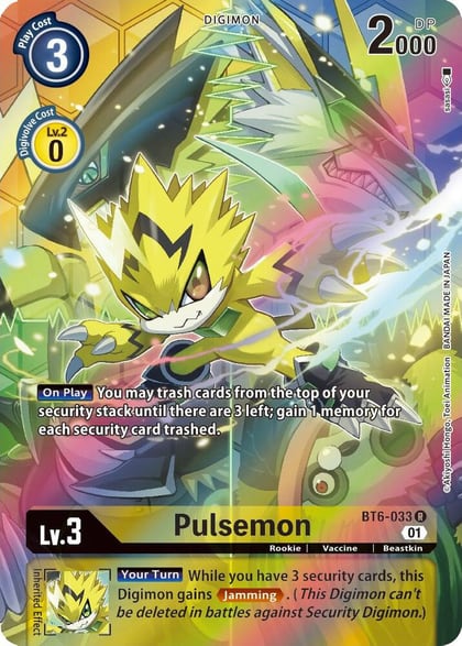 Pulsemon (Alternate Art), Double Diamond BT6-033 R