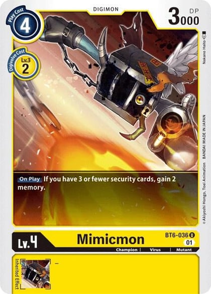 Mimicmon, Double Diamond BT6-036 U