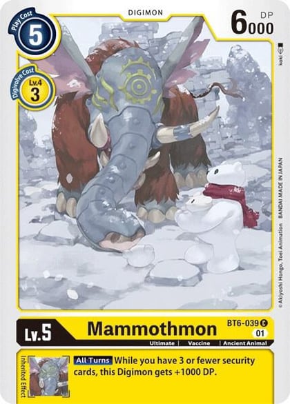 Mammothmon, Double Diamond BT6-039 C