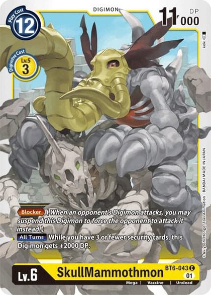 SkullMammothmon, Double Diamond BT6-043 C