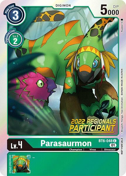 Parasaurmon (2022 Championship Online Regional) [Online Participant], Double Diamond BT6-048 C