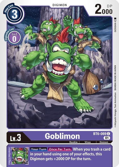 Goblimon, Double Diamond BT6-069 C