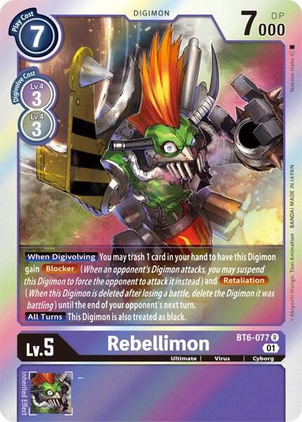 Rebellimon, Double Diamond BT6-077 R