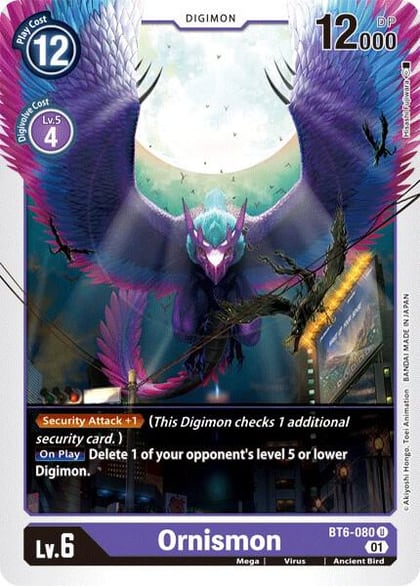 Ornismon, Double Diamond BT6-080 U