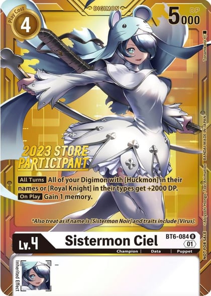 Sistermon Ciel (2023 Store Participant), Double Diamond BT6-084 R