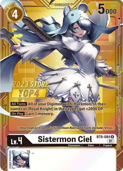 Sistermon Ciel (2023 Store Top 4), Double Diamond BT6-084 R