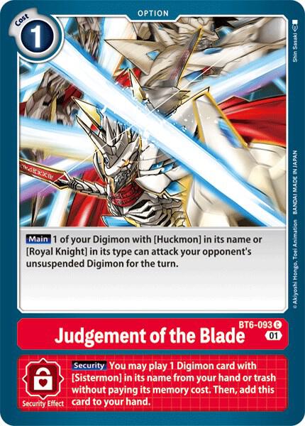 Judgement of the Blade, Double Diamond BT6-093 C