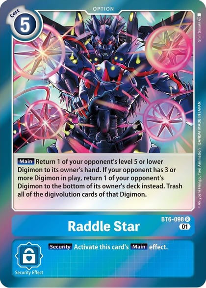 Raddle Star, Double Diamond BT6-098 R