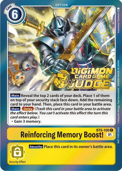 Reinforcing Memory Boost! (Judge Pack 3), Double Diamond BT6-100 C