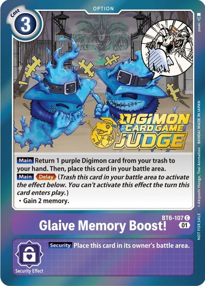 Glaive Memory Boost! (Judge Pack 3), Double Diamond BT6-107 C