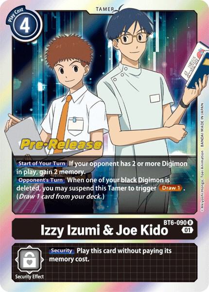 Izzy Izumi & Joe Kido, Double Diamond Pre-Release Cards BT6-090 R