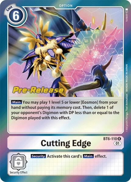 Cutting Edge, Double Diamond Pre-Release Cards BT6-110 R