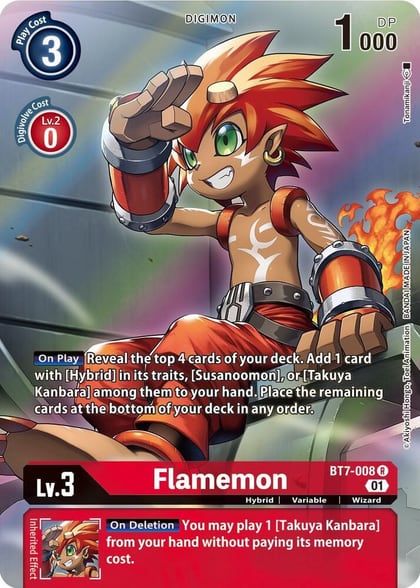 Flamemon (Alternate Art), Next Adventure BT7-008 R