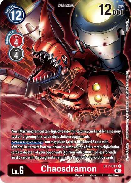 Chaosdramon (Winner Pack Across Time), Next Adventure BT7-017 R