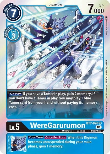 WereGarurumon, Next Adventure BT7-026 SR