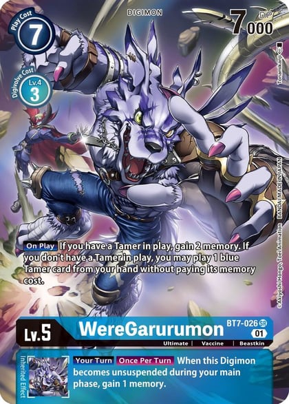 WereGarurumon (Alternate Art), Next Adventure BT7-026 SR