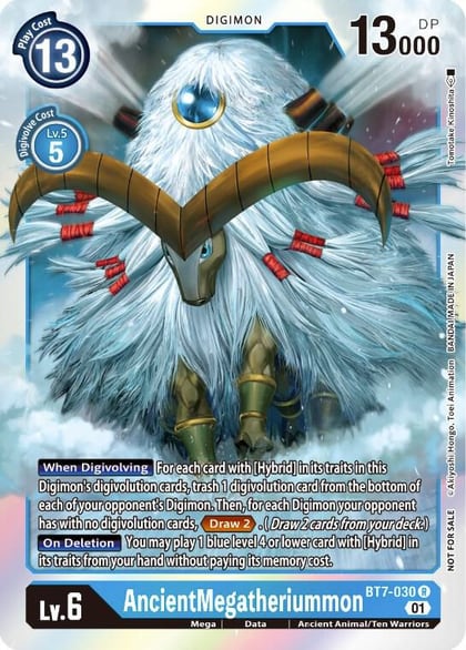 AncientMegatheriummon (Event Pack 3), Next Adventure BT7-030 R