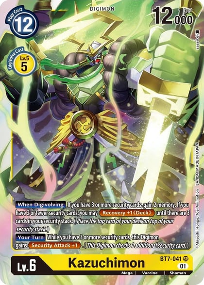 Kazuchimon, Next Adventure BT7-041 SR