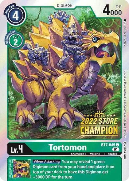 Tortomon (2022 Store Champion), Next Adventure BT7-045 C