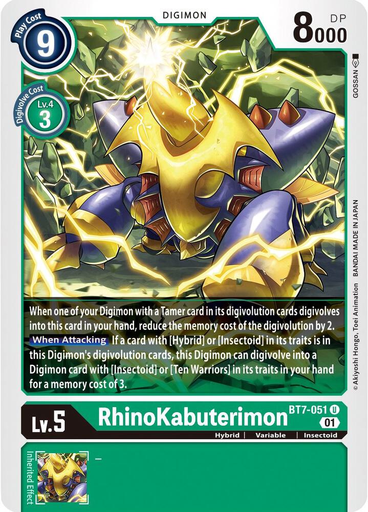 Rhinokabuterimon, Next Adventure BT7-051 U