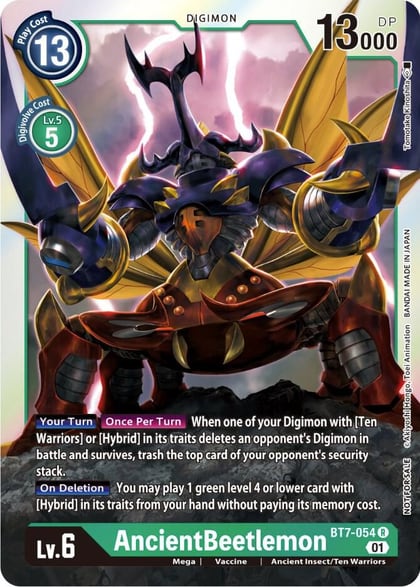 AncientBeetlemon (Event Pack 3), Next Adventure BT7-054 R
