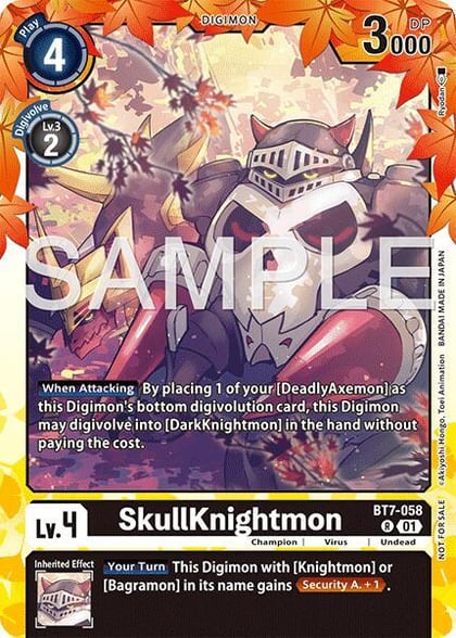 SkullKnightmon (Regulation Battle Vol. 3 Winner), Next Adventure BT7-058 R