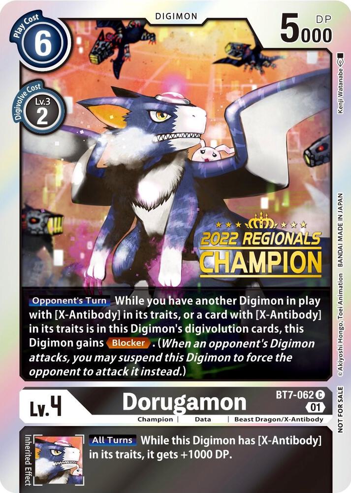 Dorugamon (2022 Championship Offline Regional) [Online Champion], Next Adventure BT7-062 C