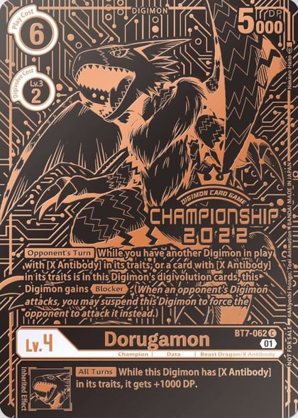 Dorugamon (2022 Championship Finals 3rd Place), Next Adventure BT7-062 C