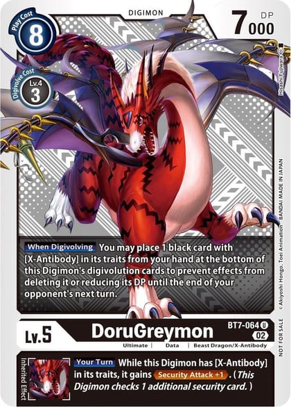 DoruGreymon (Winner Pack Xros Encounter), Next Adventure BT7-064 U