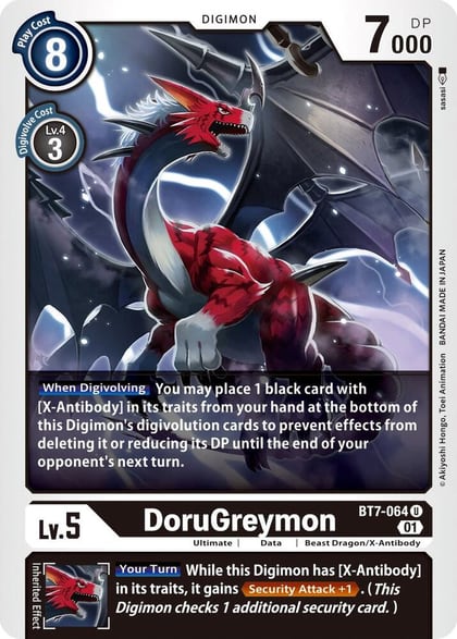 DoruGreymon, Next Adventure BT7-064 U