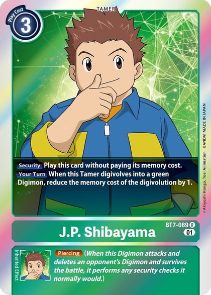 J.P. Shibayama, Next Adventure BT7-089 R