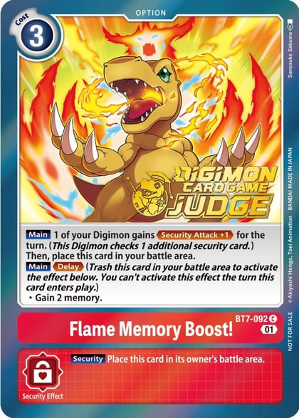 Flame Memory Boost! (Judge Pack 3), Next Adventure BT7-092 C