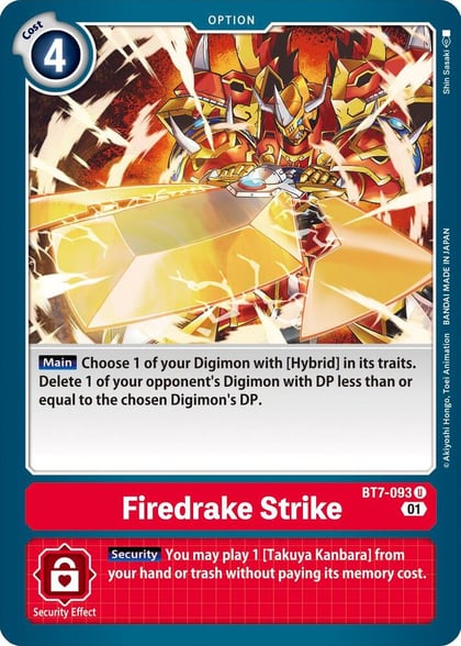 Firedrake Strike, Next Adventure BT7-093 U