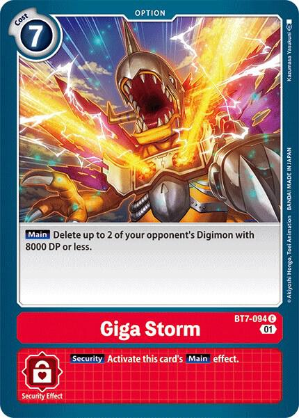 Giga Storm, Next Adventure BT7-094 C