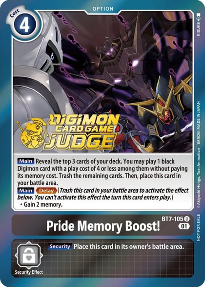 Pride Memory Boost! (Judge Pack 3), Next Adventure BT7-105 U