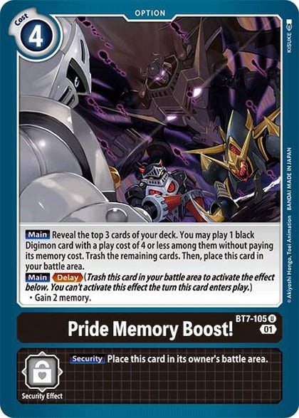 Pride Memory Boost!, Next Adventure BT7-105 U