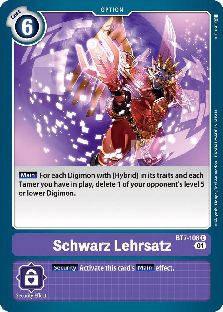 Schwarz Lehrsatz, Next Adventure BT7-108 C