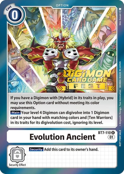 Evolution Ancient (Digimon Card Game Fest 2022), Next Adventure BT7-110 R