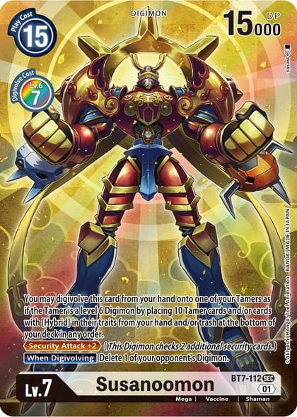 Susanoomon (Alternate Art), Next Adventure BT7-112 SEC