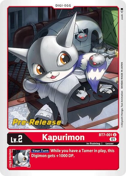 Kapurimon, Next Adventure Pre-Release Cards BT7-001 U