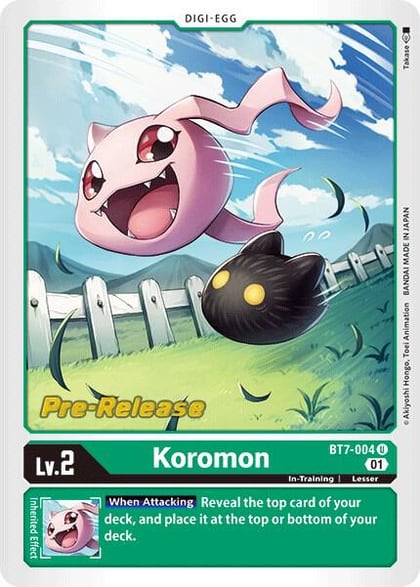 Koromon, Next Adventure Pre-Release Cards BT7-004 U