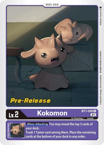 Kokomon, Next Adventure Pre-Release Cards BT7-006 U