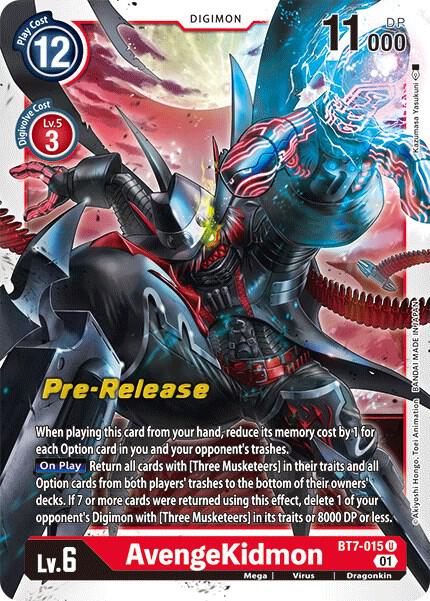 AvengeKidmon, Next Adventure Pre-Release Cards BT7-015 U