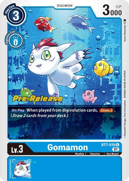 Gomamon, Next Adventure Pre-Release Cards BT7-018 U