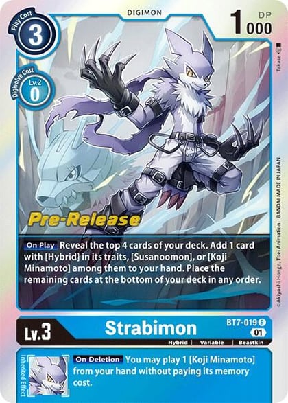 Strabimon, Next Adventure Pre-Release Cards BT7-019 R