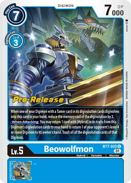 Beowolfmon, Next Adventure Pre-Release Cards BT7-025 U