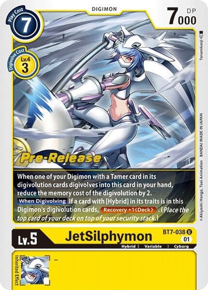 JetSilphymon, Next Adventure Pre-Release Cards BT7-038 U