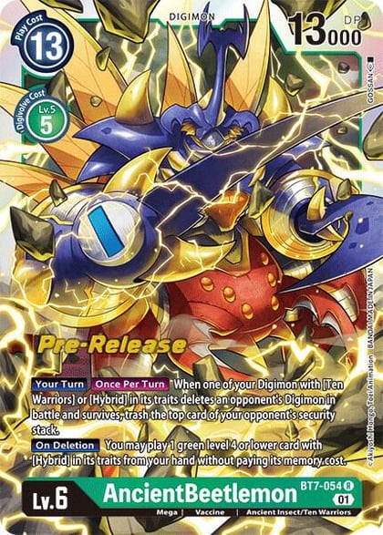 AncientBeetlemon, Next Adventure Pre-Release Cards BT7-054 R