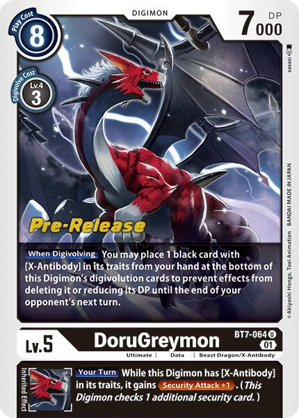 DoruGreymon, Next Adventure Pre-Release Cards BT7-064 U